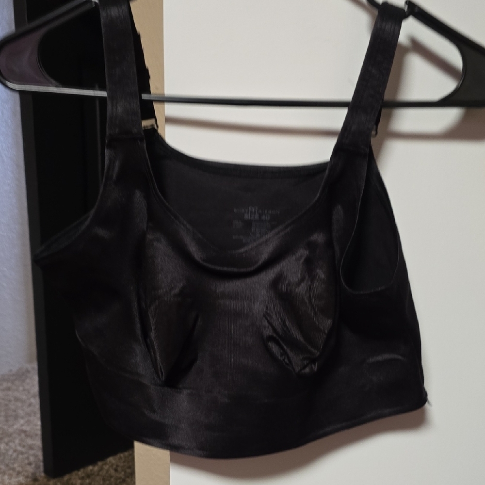 Ruby Ribbon Black Classic Scoop Neck Bra
